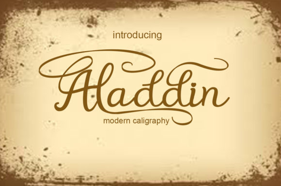 Aladdin Font: A Script Typeface for Captivating Digital Marketing