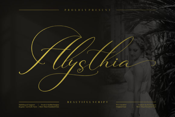 Alysthia: A Script Font That Elevates Brand Visuals