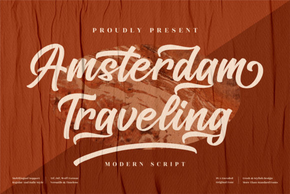 Amsterdam Traveling: A Handwritten Typeface for Editorial Design