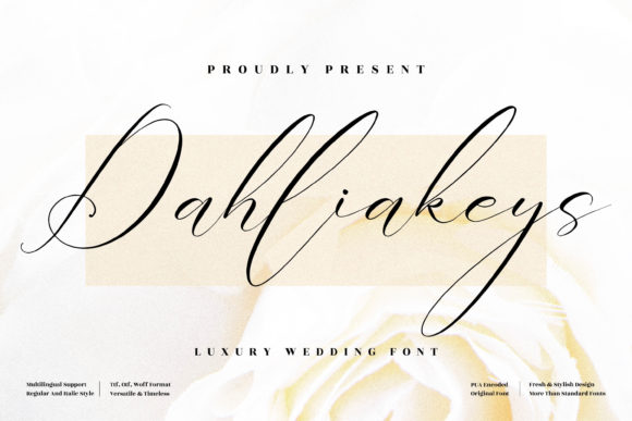Dahliakeys Font: A Script Typeface That Elevates Your Brand