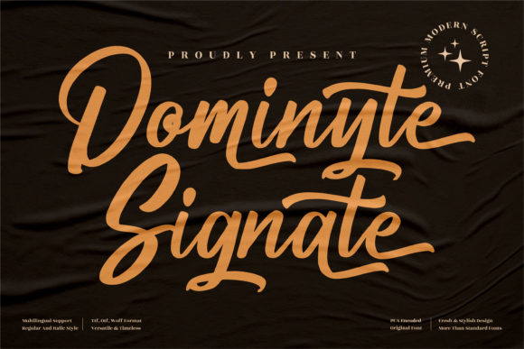 Dominyte Signate: A Playful Script Font for Memorable Campaigns