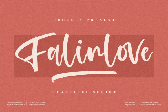 Falinlove Font: A Laid-Back Script for Creative Branding
