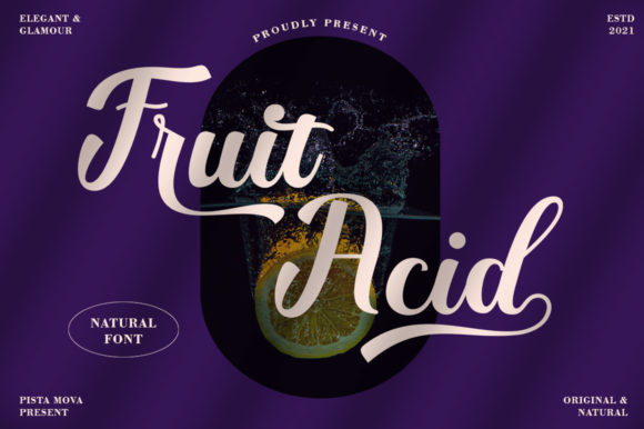 Fruit Acid: A Handwritten Font for Editorial Elegance