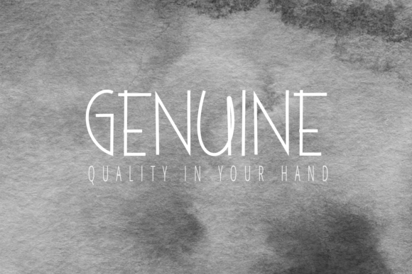 Genuine Font: A Handwritten Touch for Your Brand