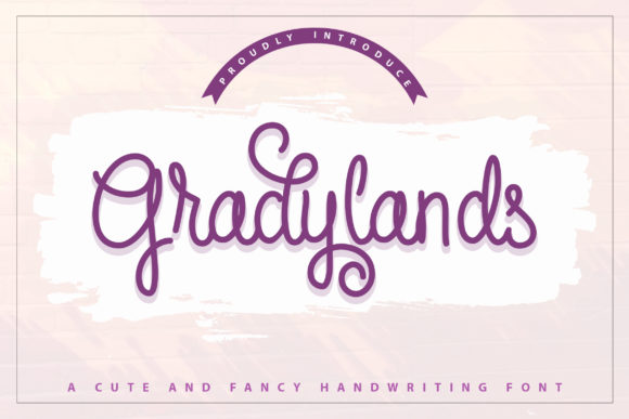 Gradylands: A Delicate Script Typeface for Branding Projects