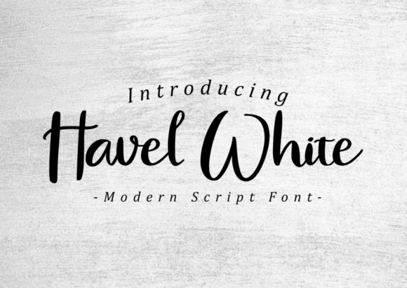 Havel White: A Sophisticated Script Font for Creative Branding