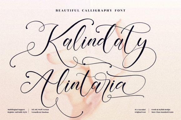 Kalindaty Alintaria: A Playful Script Font for Creative Branding