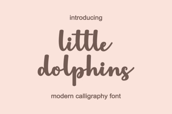 Little Dolphins: A Script Font for Elegance in Editorial Design
