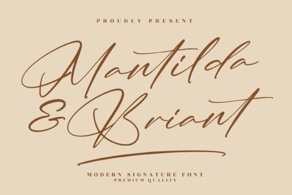 Mantilda Briant: A Script Font That Brings Handmade Magic to Life