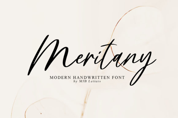 Meritany: A Handwritten Font for Editorial Elegance