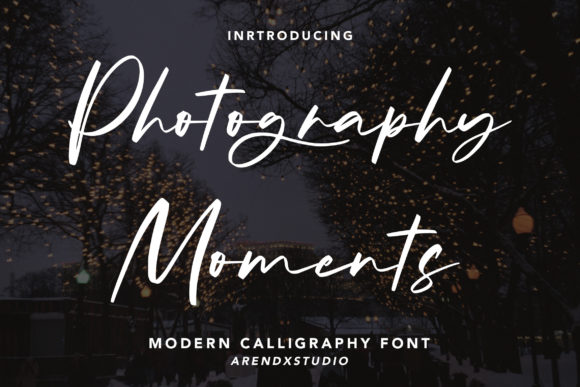 Photography Moments: A Modern Script Typeface for Creative Branding