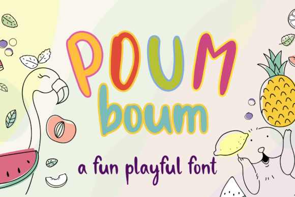 Poum Boum Font Review: A Playful Handwritten Typeface for Creative Projects