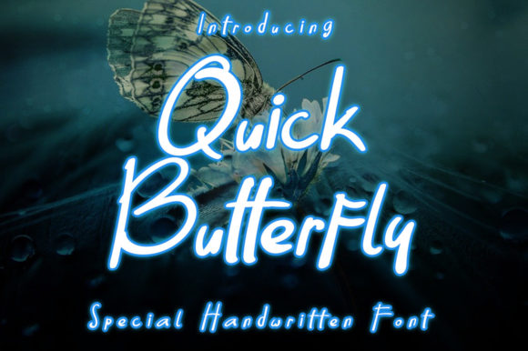 Quick Butterfly Font: A Playful Typeface for Campaign Designers