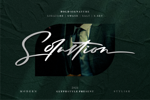 Solustion: A Premium Script Font for Editorial Elegance