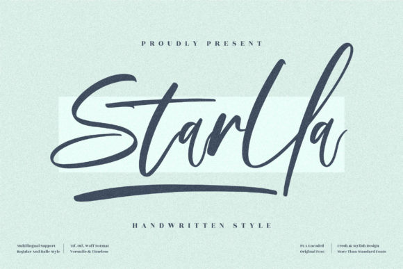 Starlla: A Premium Script Font for Editorial Design