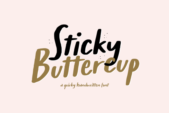 Sticky Buttercup Font: A Handwritten Typeface for Your Creative Projects