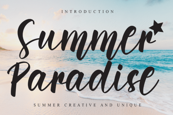 Summer Paradise Font: Elevate Your Brand Identity with Modern Script Typography