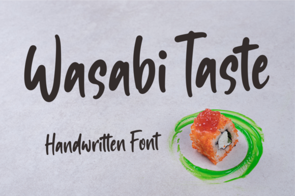 Wasabi Taste: A Handwritten Font for Modern Editorial Design