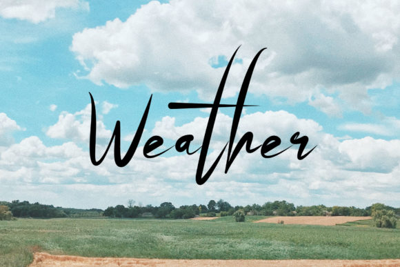Weather Font: A Beautiful Typeface for Business Branding