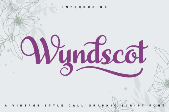 WyndScot: A Premium Script Font for Editorial Design